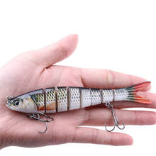 1pcs 27g 13.7cm Fishing Lure Lifelike Multi-section Swimbait Crankbait 3D Eyes Artificial Hard Bait Trout Pike Carp Fishing 2024 - buy cheap