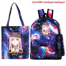 Zero dois sacos de escola para meninas adolescentes mochila querida no franxx anime mulher bookbags médio high college adolescente mochila 2024 - compre barato