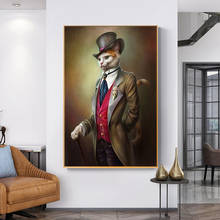 Pintura en lienzo de Arte de mascota real Vintage, carteles e impresiones de imágenes de animales, arte de pared para decoración del hogar sin marco 2024 - compra barato