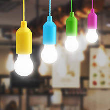 LED colorful bulb white light chandelier portable pull cord bulb outdoor garden camping suspension emergency lighting 2024 - buy cheap