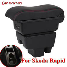 For Skoda Rapid Armrest Box Skoda Rapid 1 Universal Car Central Armrest Storage Box Modification Accessories USB Charging 2024 - buy cheap