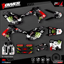 PowerZone Custom Team Graphics Backgrounds Decals 3M Stickers Kit For HONDA 2014-2017 CRF250R  2013-2016 CRF450R 009 2024 - buy cheap