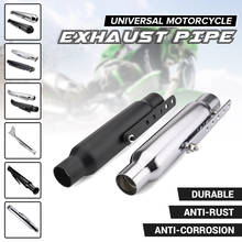 Tubo de escape universal para motos, com silenciador, ponta de escape e tubo de cauda traseiro para motocicletas suzuki, yamaha e honda 2024 - compre barato