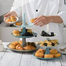 3 Layers Dessert plate Fruits Trays Cake Stand Afternoon Tea Wedding Plates Party Plastic Tray Display Rack Cake Decorating Tool 2024 - buy cheap
