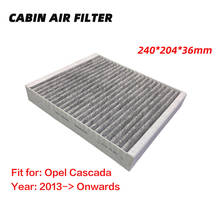 Filtro de cabine para opel cascada (a partir de 2013), filtro de ar condicionado vauxhall/holden ativado de alto carbono e pólen, 1 peça 2024 - compre barato