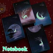 Starry Night Light Hand Book Simple Wind Color Page Hand-painted Hand Notebook Notebook Girl Notebook 2024 - buy cheap