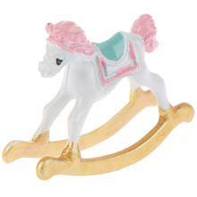 Imperdível kit miniatura de casa de bonecas 1:12, fofo, pequeno cavalo de trojan, cadeira diy, quarto de criança, boneca de casa de miniaturas, acessórios 2024 - compre barato