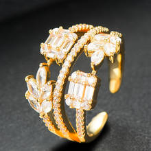 Godki 2021 na moda cruz geometria cúbico zircônia pilhas anéis para as mulheres anéis de dedo grânulos charme anel boêmio praia jóias 2019 2024 - compre barato