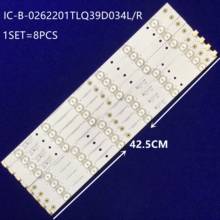 Tira de luces LED de retroiluminación, accesorio para Leroy LED39C600J IC-B-0262201TLQ39D034L/R, 1 juego = 8 unidades 2024 - compra barato