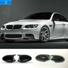 Карбоновая Крышка для бокового зеркала для BMW 1 3 серии E82 E88 2007 ~ 2009 E90 E87 E91 E93 E81 E92, высококачественные черные колпачки заднего вида 2024 - купить недорого