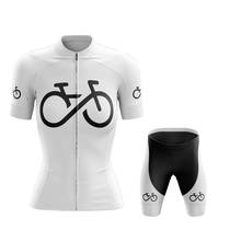 SPTGRVO Lairschdan-Conjunto de ropa de ciclismo para mujer, conjunto de ropa de ciclismo, jersey de verano, color blanco y negro, 2021 2024 - compra barato