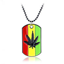 Weed Reggae Pendants Chain Metal Necklaces Pendants Maple Leaf Pendant Jewelry Plant Leaves Necklace Gift For Men Women 2024 - buy cheap
