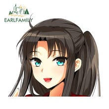 EARLFAMILY 13cm x 11.7cm for Fate Stay Night Tohsaka Rin VAN Decal Refrigerator Car Stickers Surfboard Cartoon Car Assessoires 2024 - buy cheap