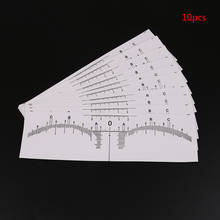 10pcs Tattoo accesories Disposable Microblading Makeup Brow Measure Eyebrow Guide Ruler Permanent Tools 2024 - buy cheap