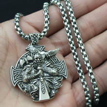 Nostalgia Norse Viking Odin by Helena Rosova Necklaces Heathen Cross Raven Pendant Necklace Vikings Jewelry 2024 - buy cheap