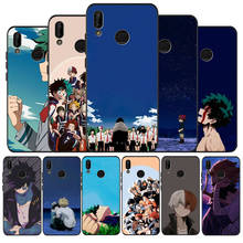 My Hero Academia-funda negra suave para Huawei P40, P30, P20, P10, P9 Lite Pro, 2019 P smart, Y6, Y9, 2018 2024 - compra barato