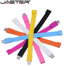 JASTER Silicone Bracelet Wrist Band pendrive 4GB 16GB 32GB 64GB USB 2.0 USB Flash Drive Pen Drive Stick U Disk Pendriver gift 2024 - buy cheap