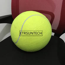 30 pces 24cm bola de tênis inflável de ar gigante bola de tênis ao ar livre indoor sports training pet cão brinquedos 2024 - compre barato