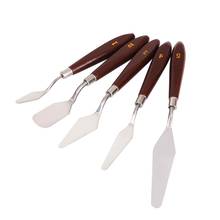 5PCS Mixed Palette Knife Painting Stainless Steel Scraper Spatula Art Supplies for Artist Canvas Oil Paint Color Mixing 2024 - buy cheap