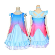 Brdwn lovelive sonhos das mulheres; portão nico yazawa maki nishikino hanayo koizumi cosplay traje azul gaze vestido 2024 - compre barato