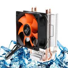 2 Heatpipe Aluminium PC CPU Cooler Cooling Fan For Intel 775/1155/1151 AMD 754/AM2 2024 - buy cheap