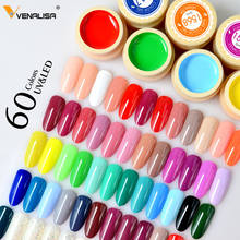 60pc 60 Color Venalisa UV Gel Polish Nail Art Gel Paints Manicure LED Soak Off DIY Painting Gel Ink UV Gel Nail Polishes Lacquer 2024 - buy cheap