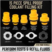 15Pcs Plastic Filling Funnel Spout Pour Oil Tool Spill Proof Coolant Filling Kit G8TE 2024 - buy cheap