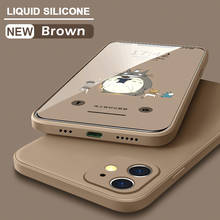ASTUBIA Official Square Liquid Silicone Case For iPhone 11 12 Pro Max Mini XS MAX XR X XS 7 8 PLUS SE 2020 Full Protector Cover 2024 - купить недорого