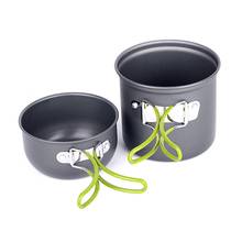 Ultralight Outdoor Portable Camping Cookware Utensils Hiking Picnic Stove Backpacking Tableware Bowl Pot Set For 1-2persons 2024 - buy cheap