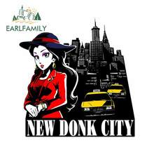 EARLFAMILY 13cm x 12.3cm for New Donk City Sticker Beauty Decal Refrigerator Anime Car Stickers Scratch-Proof Cartoon Graphics 2024 - buy cheap