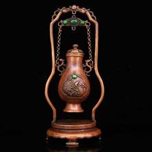 Coleção de garrafas com pedras preciosas artesanais de cobre puro enchimento chinês 2024 - compre barato