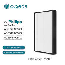 Filtro composto para purificador de ar fy5186 filtro de carbono ativado e filtro hepa para philips purificador de substituição ac5655 ac5656 2024 - compre barato