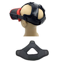 Ремешок для головы из искусственной кожи, нескользящий, удобная поролоновая Накладка для гарнитуры Oculus Quest 2 VR, повязка на голову, аксессуары для Oculus Rifts VR 2024 - купить недорого