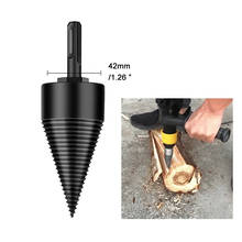 32mm/42mm HSS Firewood Splitter Drill Bit Round/Hex/Triangle Shank Wood Split Cone Drill Bit Woodworking Tools 2024 - buy cheap