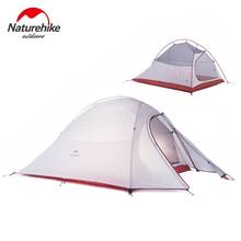 Naturehike туристическая палатка для путешествий 1-3 человек палатки для кемпинга Водонепроницаемые двухслойные палатки для кемпинга Семейные палатки с алюминиевым полюсом 2024 - купить недорого