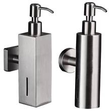 Stainless Steel Brushed Nickel Finish Soap Dispenser Bathroom Shampoo Box Soap Container Wall Mounted Soap Dispenser 2024 - buy cheap