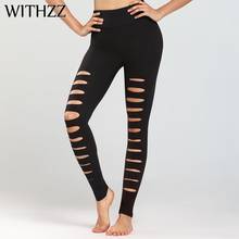 Comzz-calça legging flexível de treino, calças de ginástica com secagem rápida, feminina, cintura alta, casual 2024 - compre barato