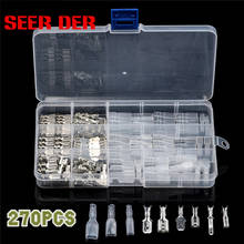 270Pcs /Set Insulated Wire Connector Electrical Wire Crimp Terminals 2.8/4.8/6.3mm Spade Connectors Assortment Kit 2024 - buy cheap