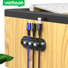 Vothoon-organizador de cables magnético de silicona, caja de almacenamiento portátil, bobinador Flexible, Clips de gestión de cables 2024 - compra barato