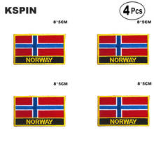 Norway Rectangular Shape Flag Iron on Saw on Patches Embroidered Flag Patches National Flag Patches for Clothing 2024 - buy cheap