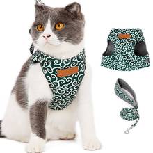 Cat Harness and Leash for Hiking, trail proof soft adjustable vest harness for cats, breathable easy control reflective stri 2024 - buy cheap
