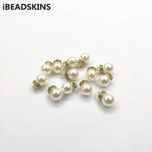 New arrival! 15x10mm Imitation pearls Round charm/Connectors for Necklace,Earrings parts, Accessories,hand Made Jewelry DIY 2024 - buy cheap