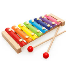 Electronic Kids Pretend Play Toys Eight-Notes Xylophone Wooden Frame Style Funny Toys Xylophone for Children Toys 2024 - buy cheap