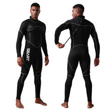 Roupas de mergulho de neoprene 3mm, para mergulho, surf, manga longa, com zíper, conjunto de peça única, à prova de frio 2024 - compre barato