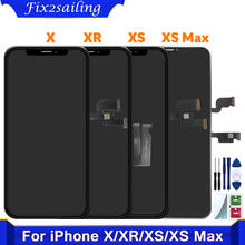 ЖК-экран INCELL OLED для iPhone X XR XS Max, запасные части для телефона, дисплей с 3D сенсорным экраном в сборе, True Tone, AAA +++ 2024 - купить недорого