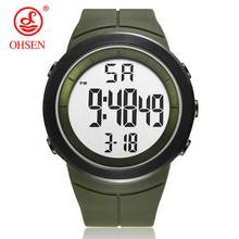 Digital Led Men Sport Watches Fashion Green waterproof electronic military male Wristwatch Alarm Stopwatch Relogio Masculino 2024 - buy cheap
