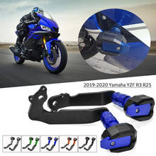 Protector de almohadilla de choque para motocicleta, deslizadores de marco de cubierta de motor CNC, Protector de carenado para YAMAHA YZF-R3, YZF-R25, YZF, R3, YZF, R25, 2019, 2020 2024 - compra barato