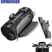 Motorcycle Front Handlebar Fork Storage Bag Container Fabric Waterproof Moto Zipper Package 2024 - buy cheap