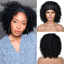 Annivia-Peluca de cabello rizado Afro para mujeres negras, pelo Natural sin pegamento, sintético, resistente al calor, para uso diario 2024 - compra barato