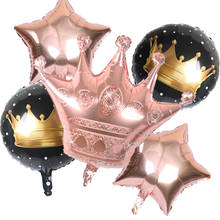 Corona grande de 65x52cm para niños, globo digital de papel de aluminio dorado, rosa y dorado de 32 pulgadas, decoración para fiesta de cumpleaños y baby shower 2024 - compra barato